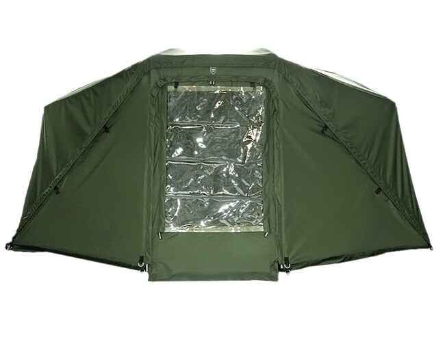484_1 Duurzame visschuilplaats met transparant venster voor comfortabele karpervissessies.
