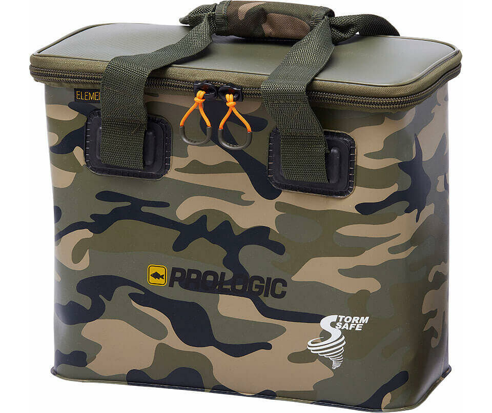 prologic-bag-72707-1 Resistente scatola per attrezzatura mimetica per la pesca alla carpa, perfetta per riporre in modo sicuro l'attrezzatura essenziale.