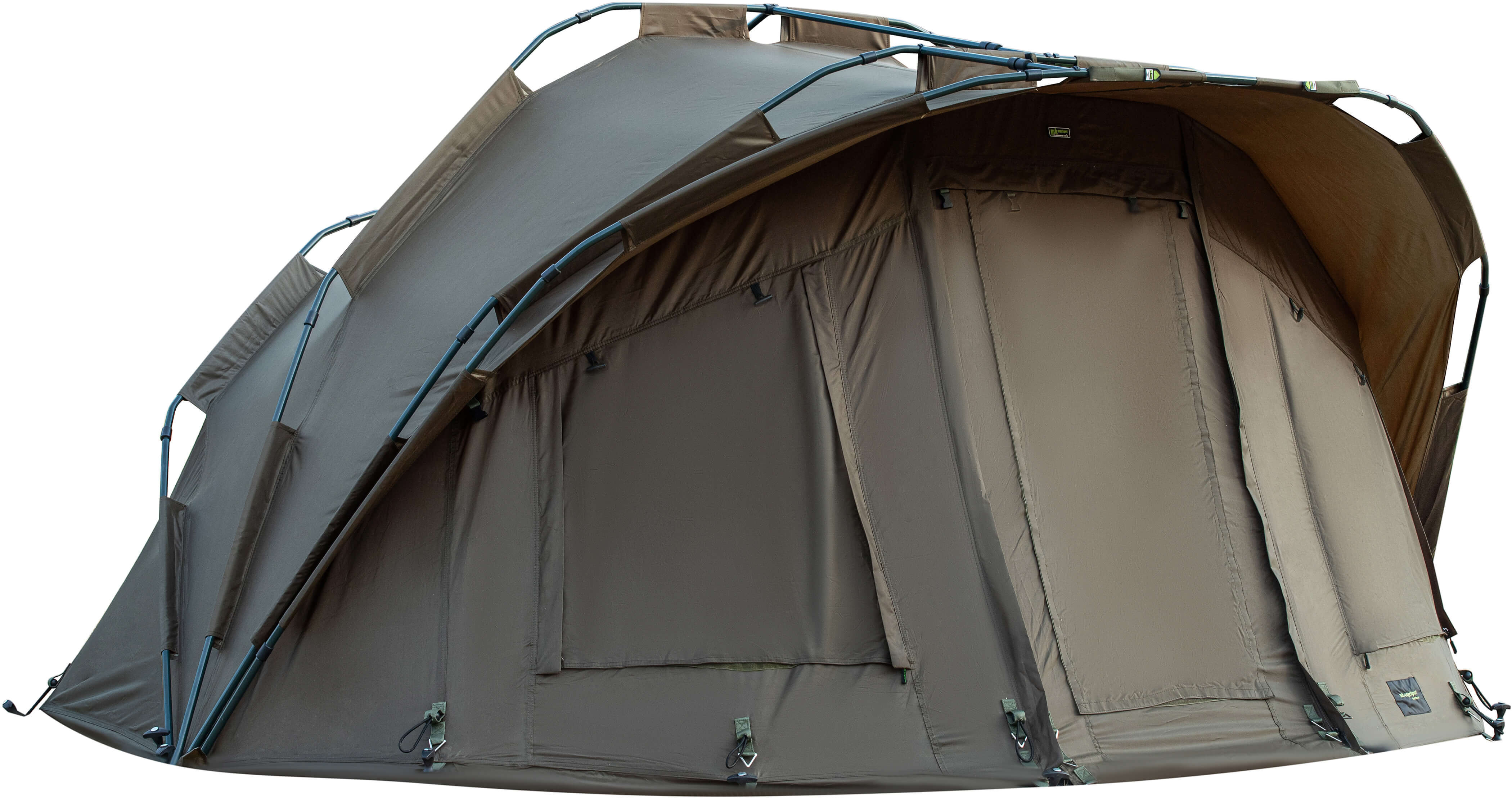 MK Fort Knox Dome 2Man Tenda da pesca Spaziosa tenda da pesca progettata per i carpisti, offre comfort e protezione.
