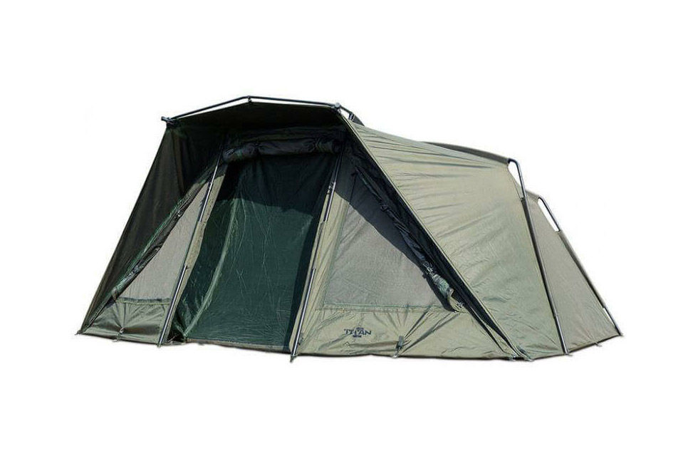 nash_t4122_04 Von Außen sieht man gut die 2 Moskitofenster, welche das Nash Titan T1 Zelt zu einem Hingucker machen.