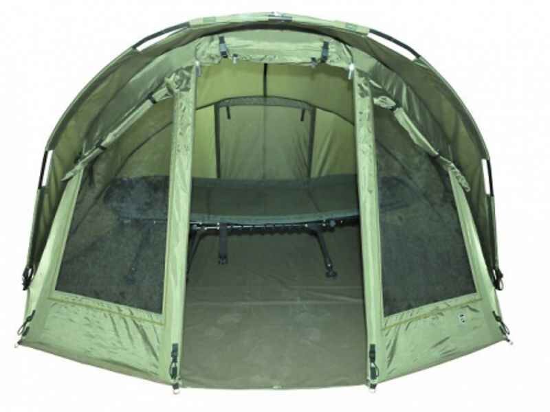 HOT-SPOT-Rock-1-Man-Bivvy_b5-png Prostorný rybářský stan s pohodlným křeslem pro kapraře, ideální pro dlouhé sezení.