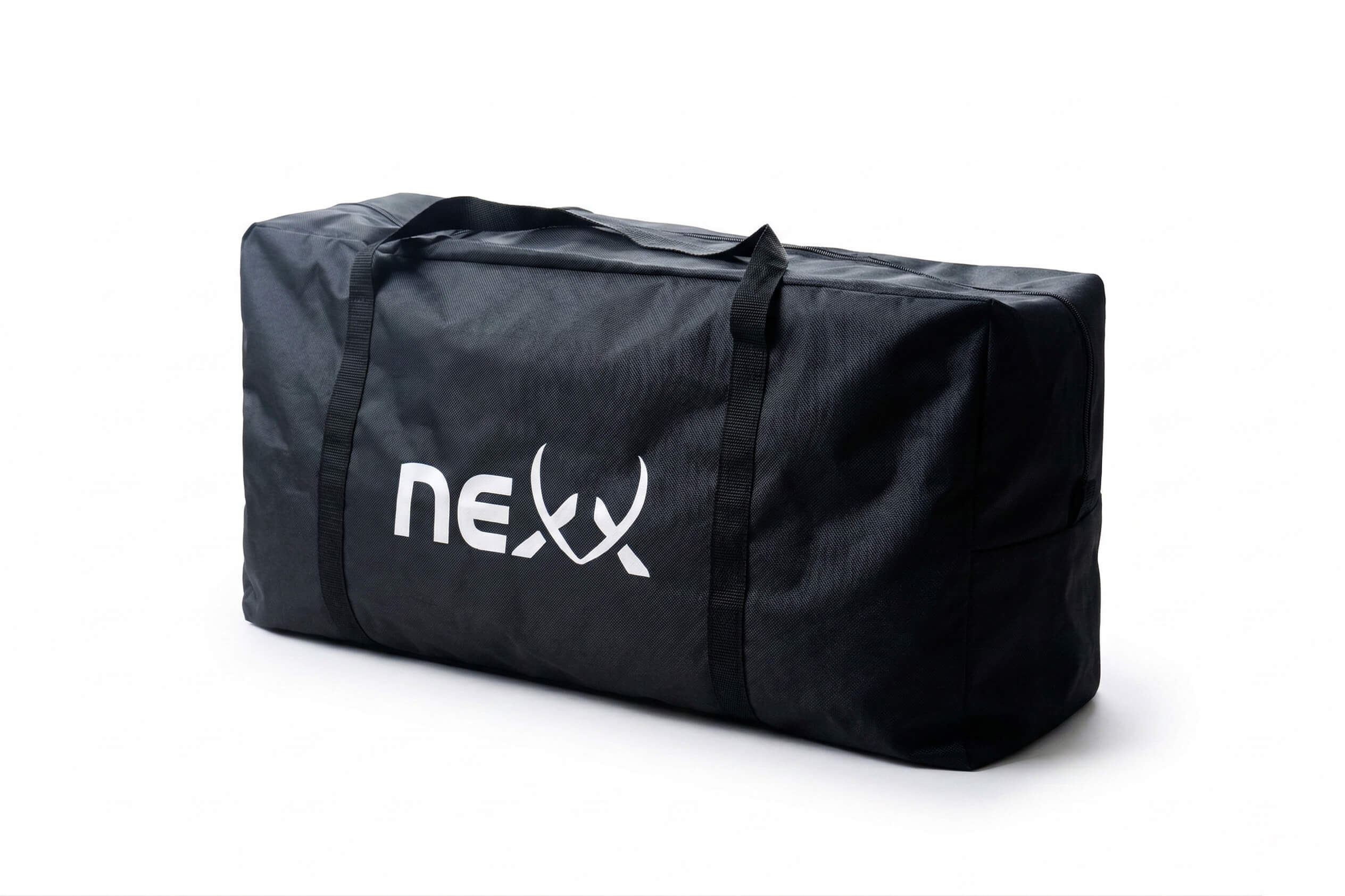 tasche, sporttasche, reissverschluss, doppelkordel, neox logo