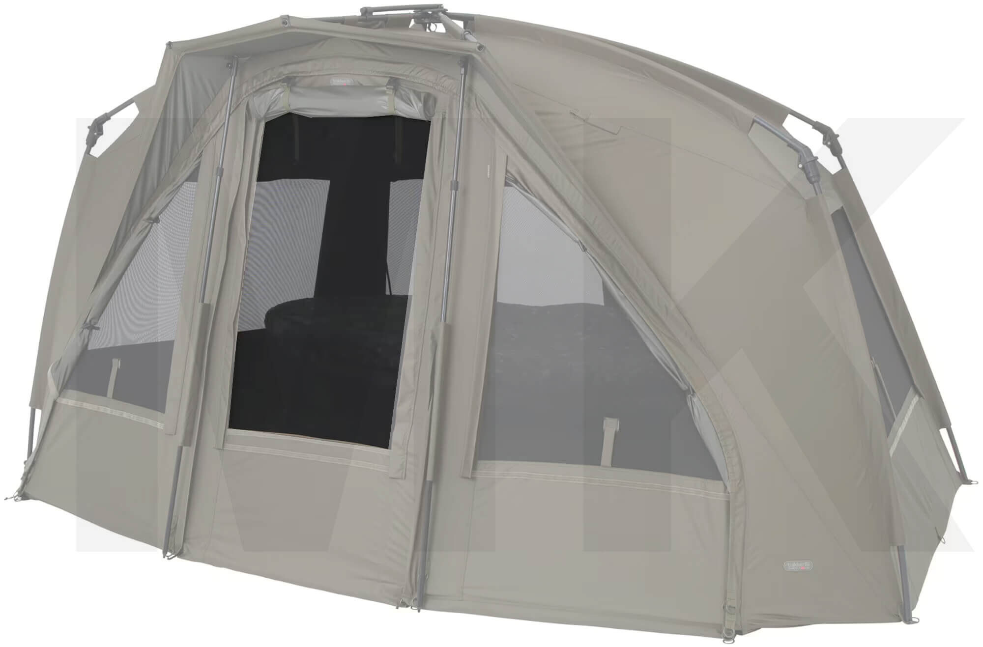 Fenêtre transparente pour tous les brollys et bivouacs Trakker Tente de pêche spacieuse avec fenêtres grillagées, parfaite pour le confort et l'abri des carpistes.