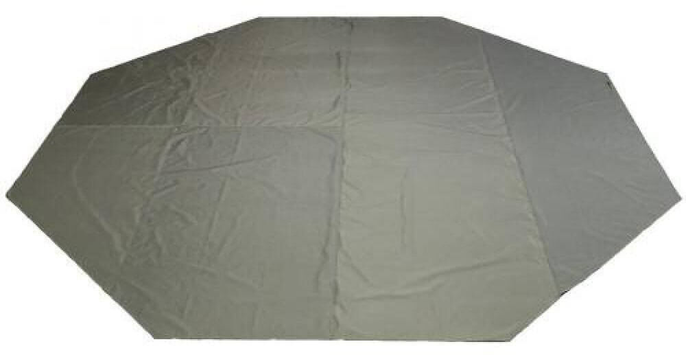 solar-bv19-groundsheet-1 Geräumiger achteckiger Angelunterstand für komfortables Karpfenangeln im Freien.