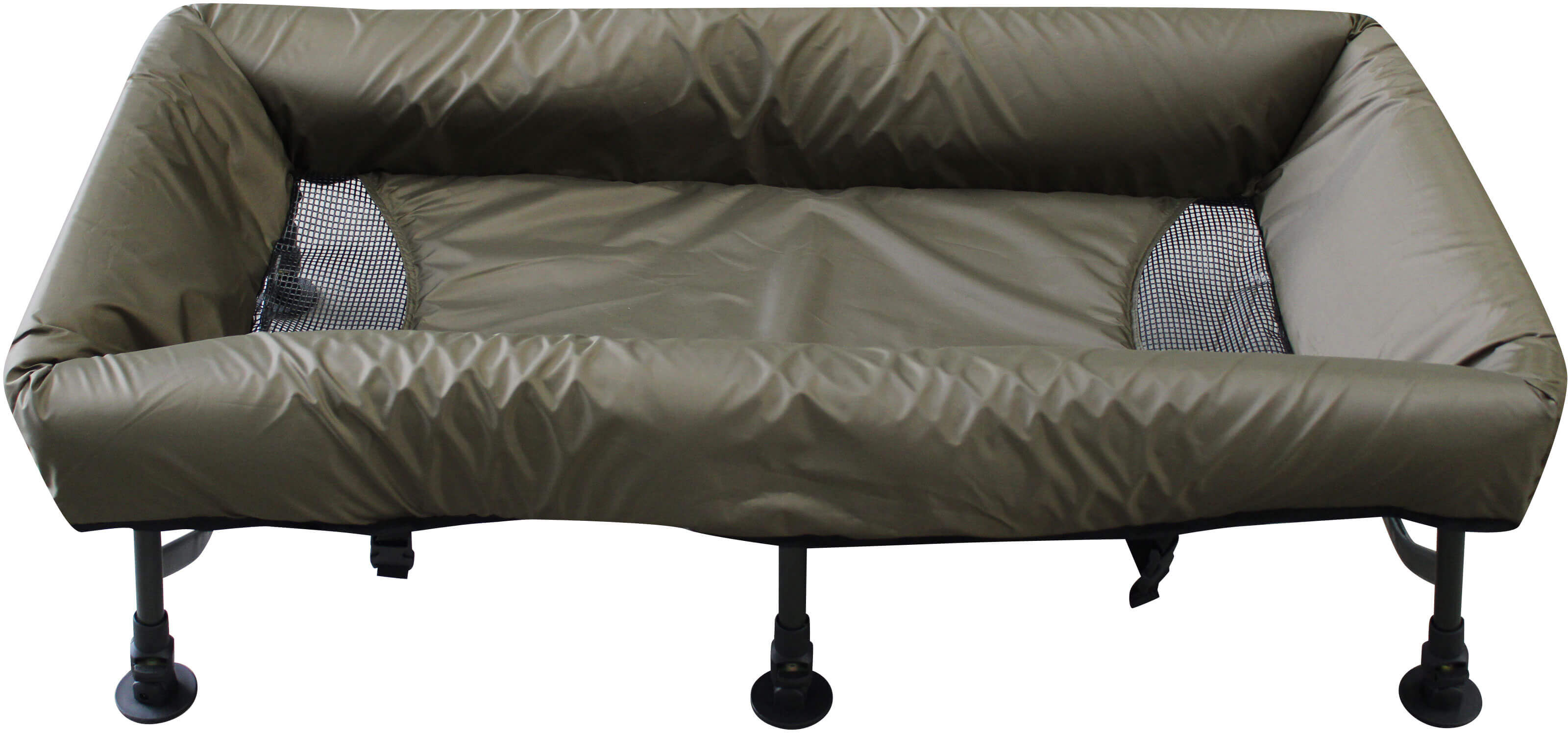 xxl-safety-unhooking-mat Cómoda cama de pesca diseñada para pescadores de carpas, que garantiza la relajación durante largas sesiones.
