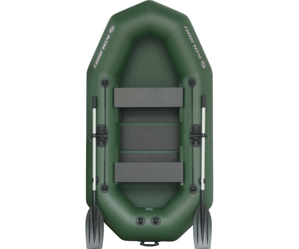 angelboot-240cm-kolibri Barco de pesca inflable duradero con asientos y remos para pescadores de carpas.