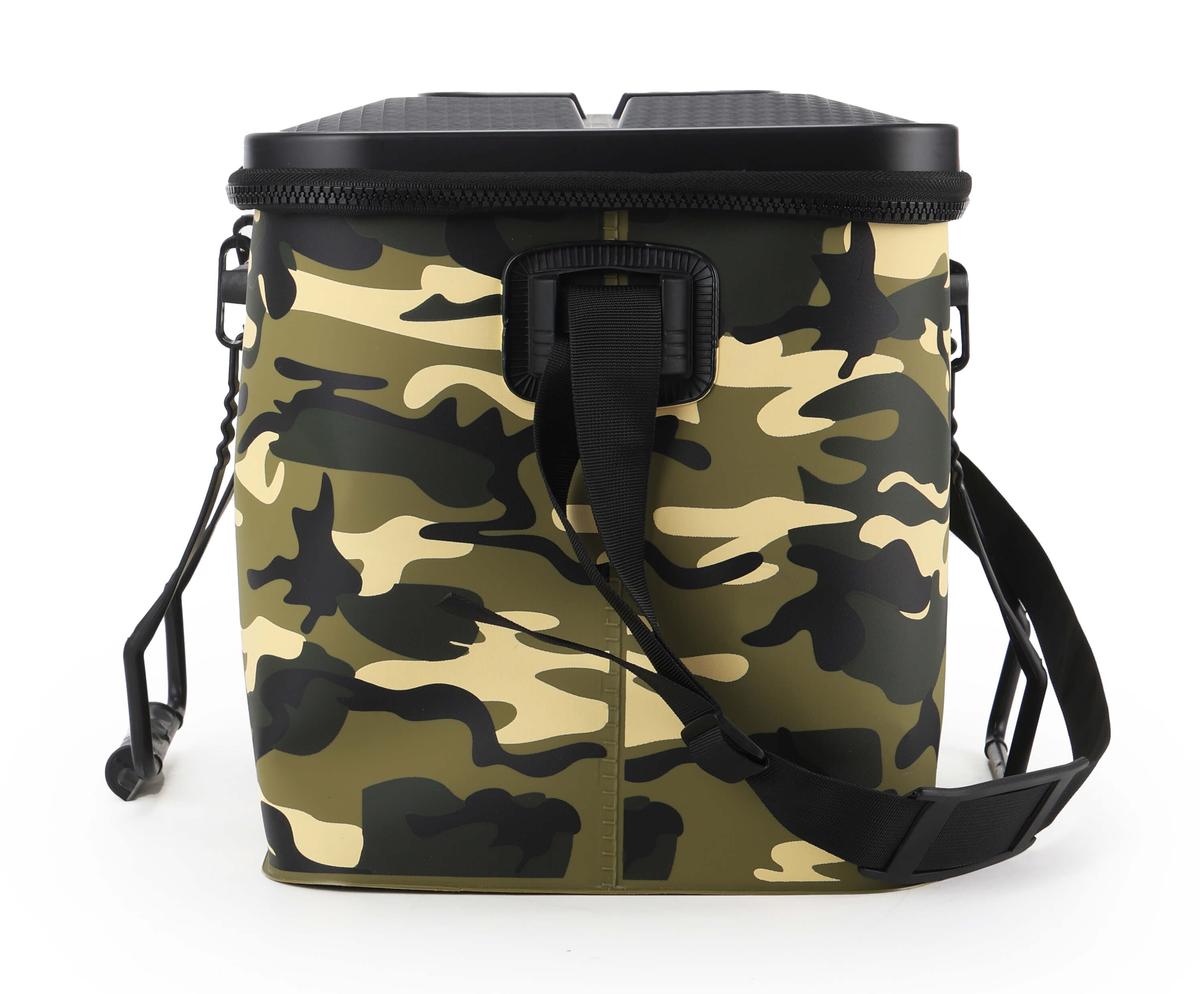 Bolsa de pesca de camuflaje duradera para guardar aparejos y aparejos en viajes de pesca de carpas.