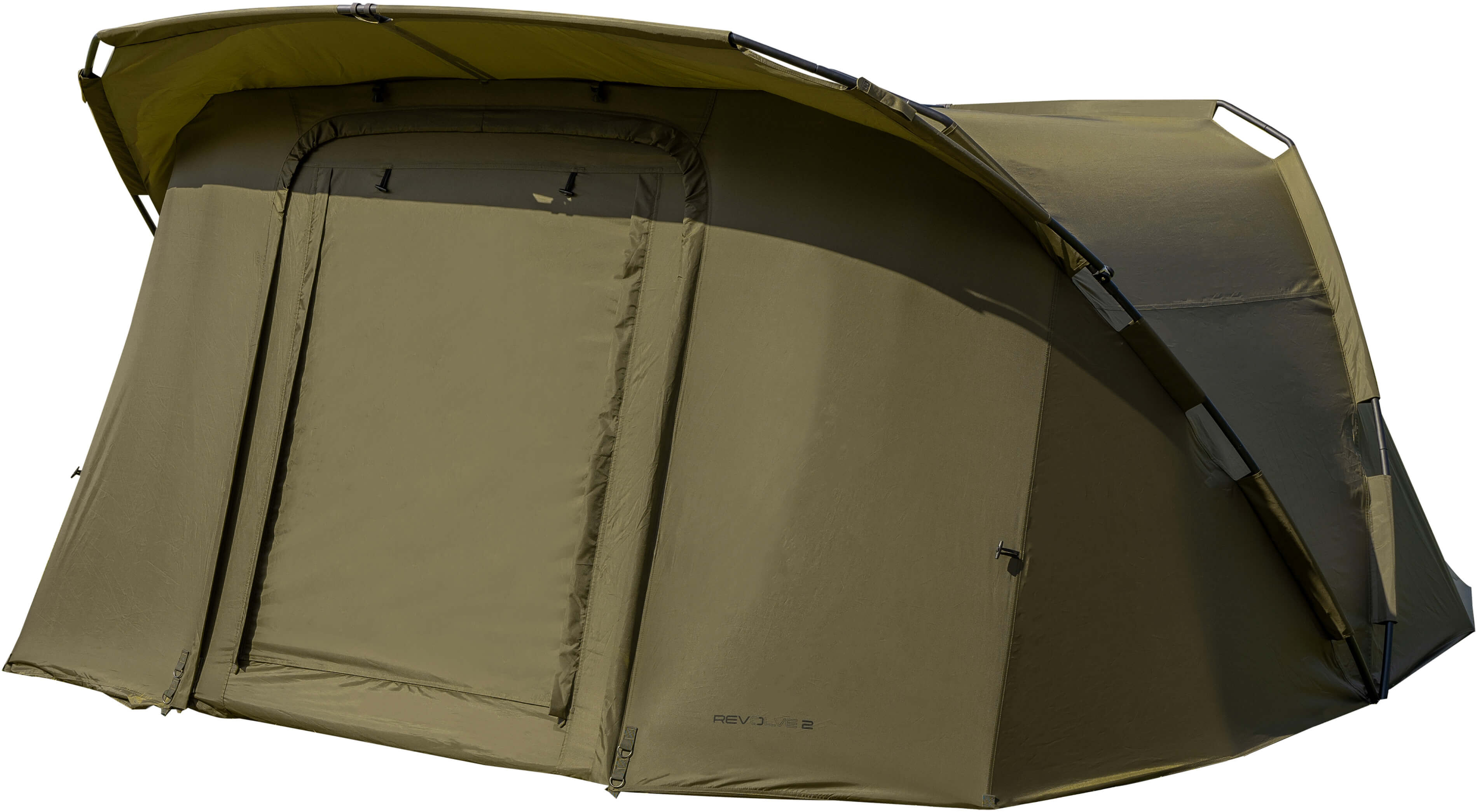 Avid Revolve 2 Person Bivvy Robuster Angelschutz für Karpfenangler, der wesentlichen Schutz und Komfort bietet.