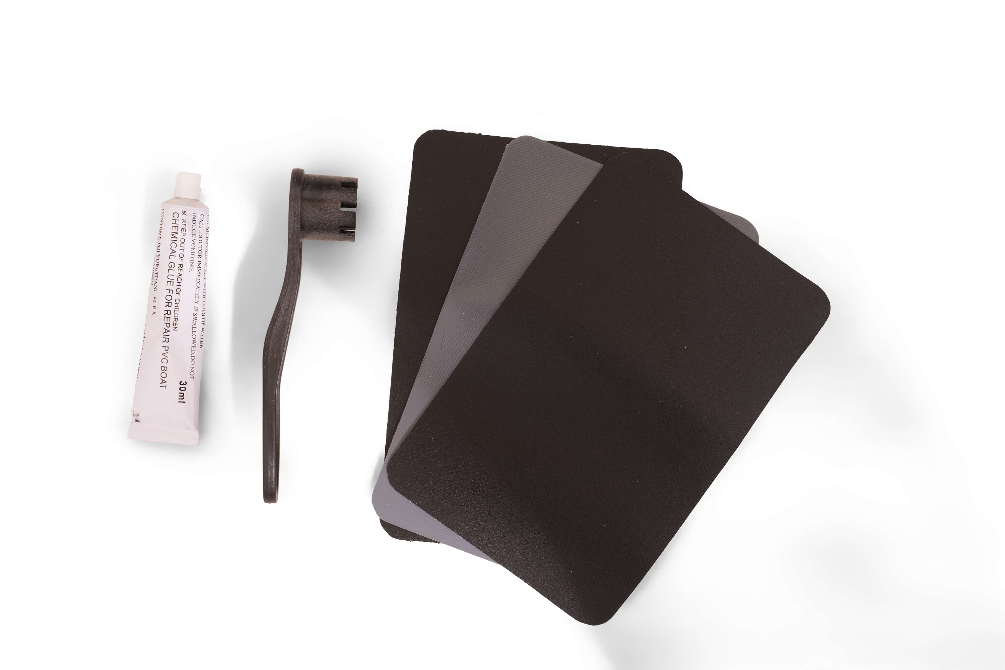 Reparaturset für Wavemaster Schlauchboote - Repair-Set Unverzichtbares Reparaturset für Angler, einschließlich Flicken, Kleber und einem Werkzeug für schnelle Reparaturen.