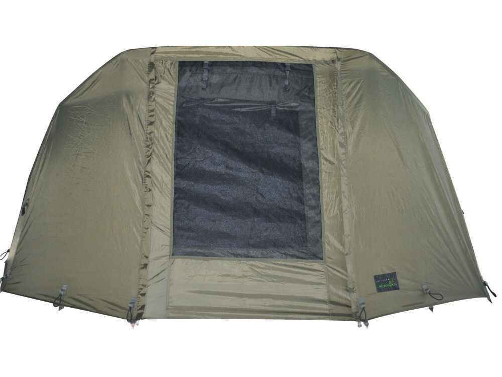 skin-fort-knox-2 Tenda da pesca resistente progettata per i carpisti, che offre riparo e comfort durante i viaggi.